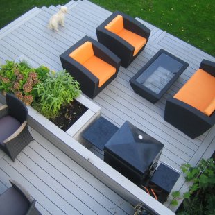 Kompozītmateriāla terases dēļi